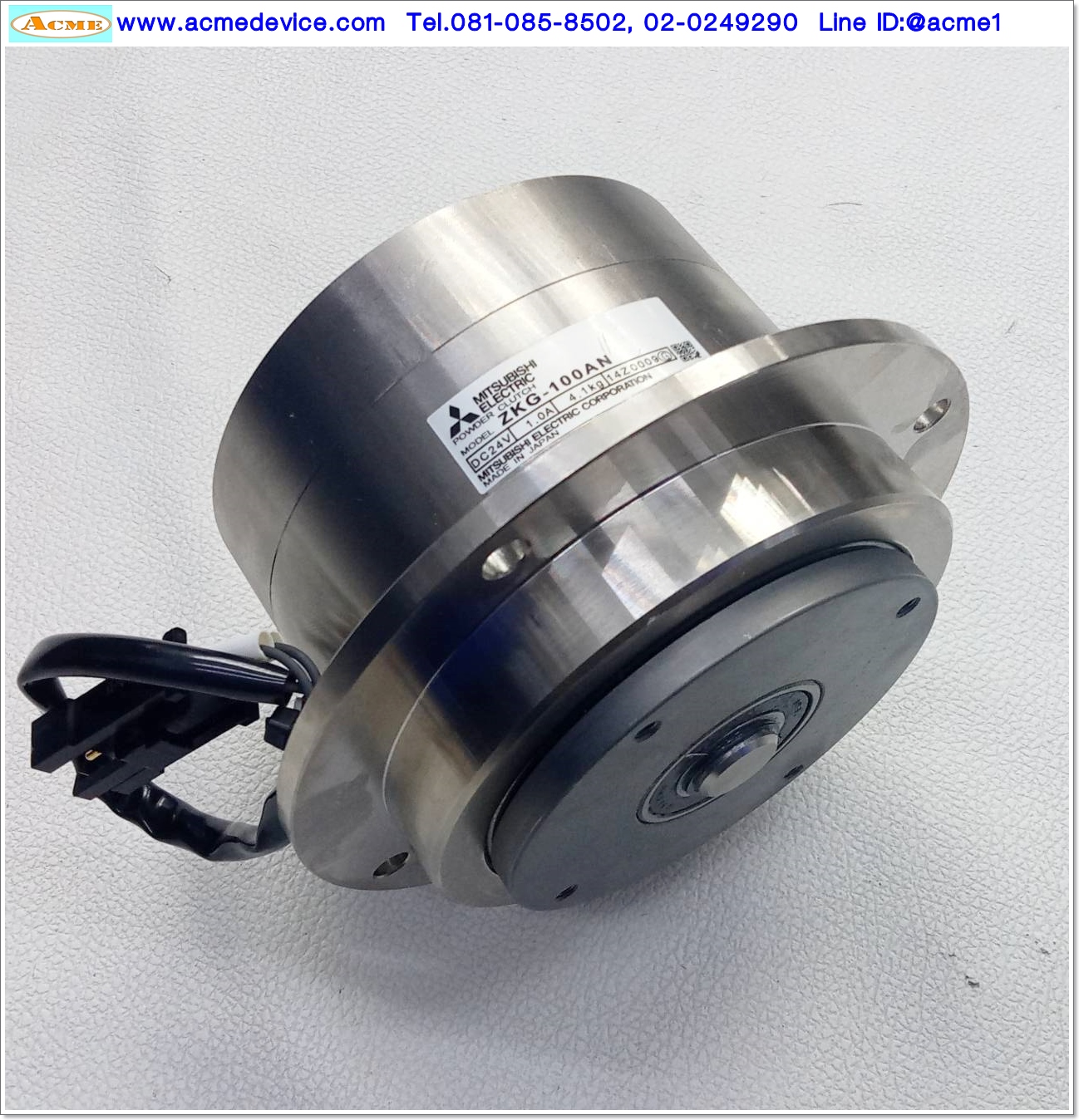 Tension, Powder Clutch Mitsubishi รุ่น ZKG-100AN, 24Vdc, 10 Nm
