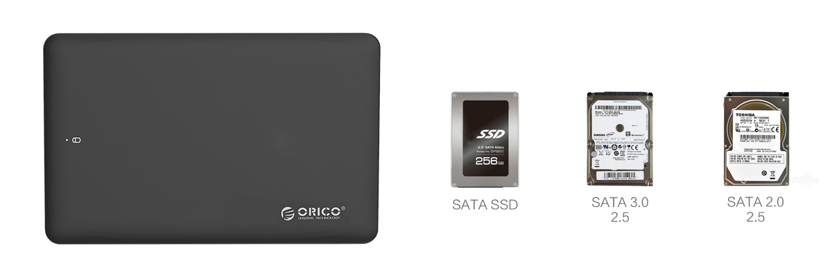 กล่องอ่านฮาร์ตดิสก์ Orico 2.5" USB 3.0 Enclosure รุ่น 2599US3 (PreOrder รอสินค้า 10-14วัน)