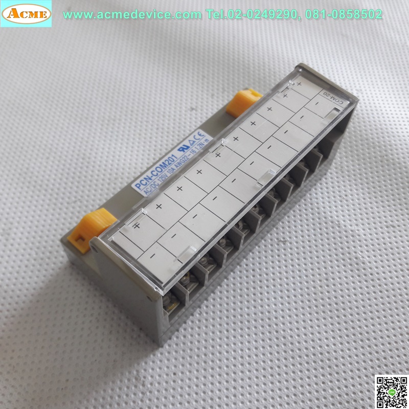 Terminal Block Toyogiken รุ่น PCN-COM201, AWG22-16, AC/DC 125V