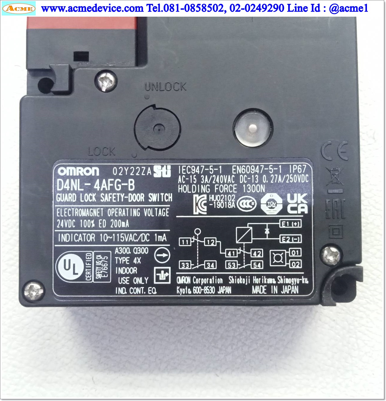 Safrty Switch Omron รุ่น D4NL-4AFG-B