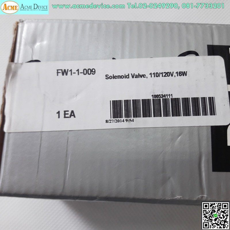 Solenoid Valve Parker รุ่น FW1-1-099, 110/120V, 16W (ใหม่)