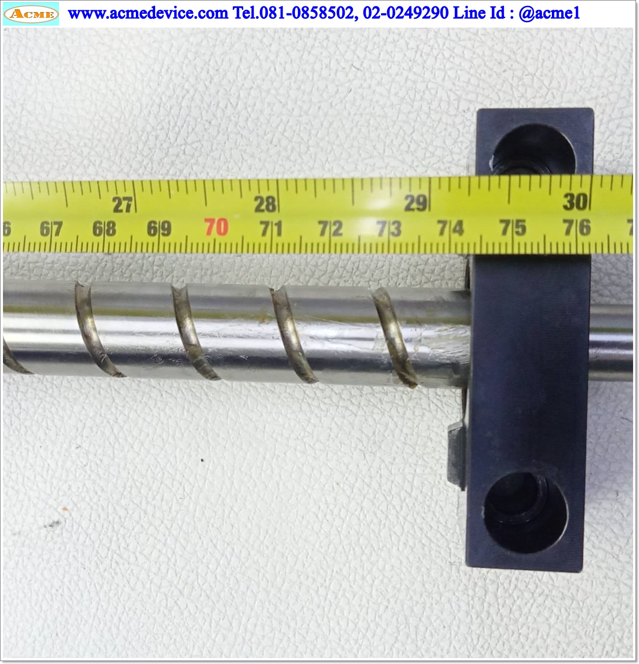 Ball Screw THK รุ่น KHD02916, แกนโต 20 mm.,ยาว 920 mm., Stroke 745 mm., Pit 20 mm.