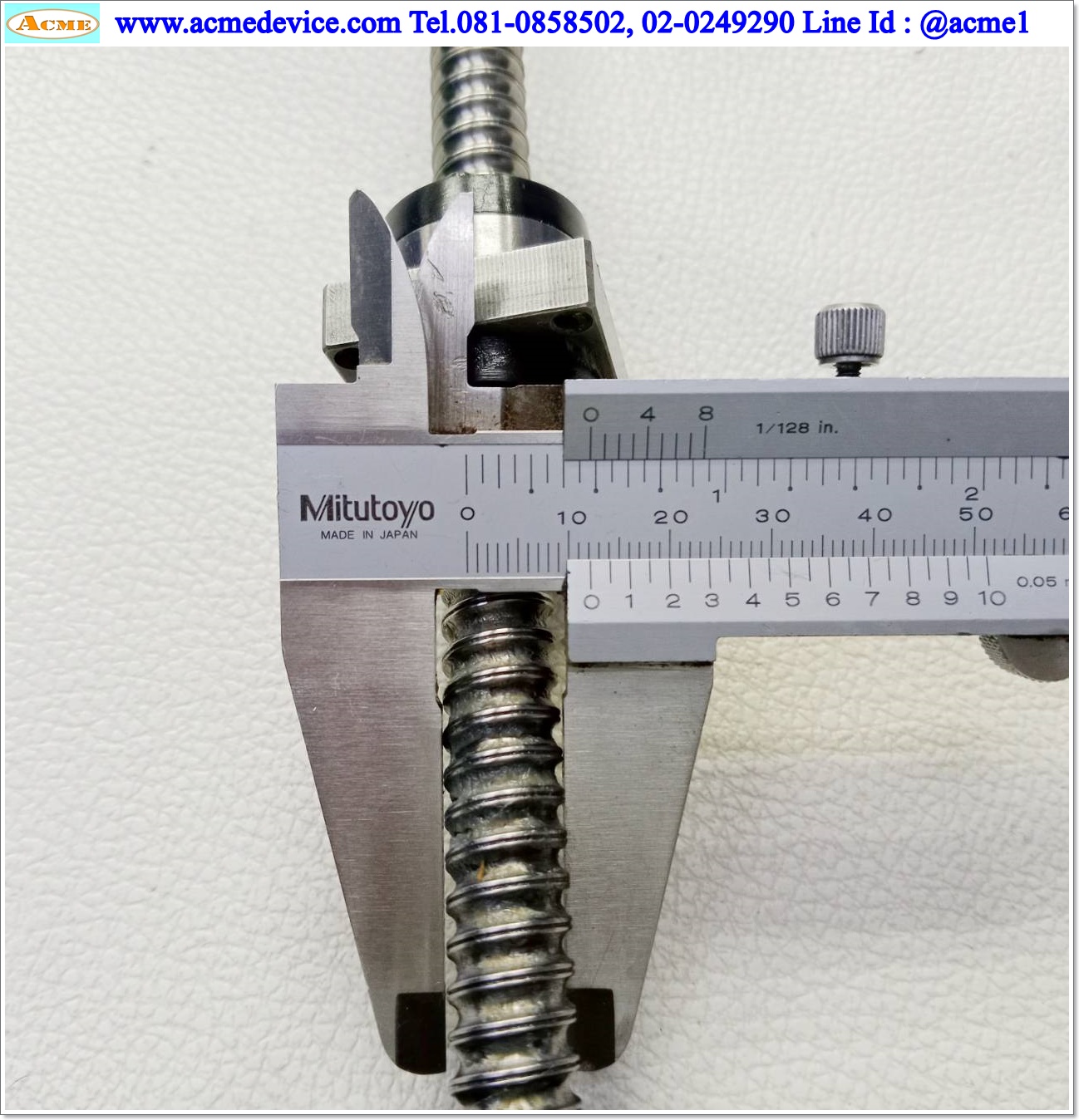 Ball Screw ??? รุ่น ???, ขนาดเพลา 12 mm. x 620 mm., Stroke 485 mm., Pit 5 mm.