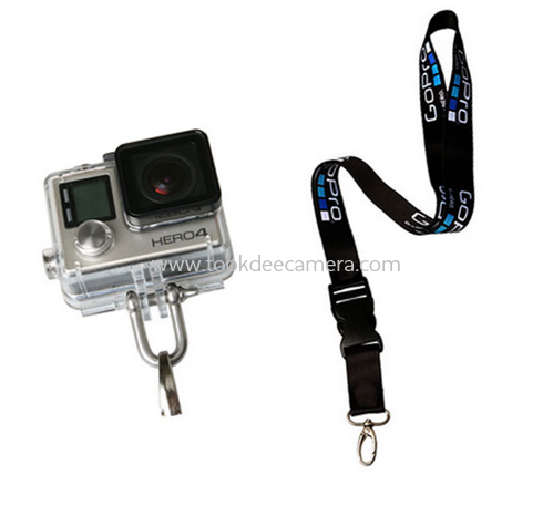 สายคล้องคอสกรีนโลโก้ GoPro ใช้กับกล้องแอคชั่นแคม(Actioncam) ทุกยี่ห้อ GOPRO XIAOMI YI SJCAM
