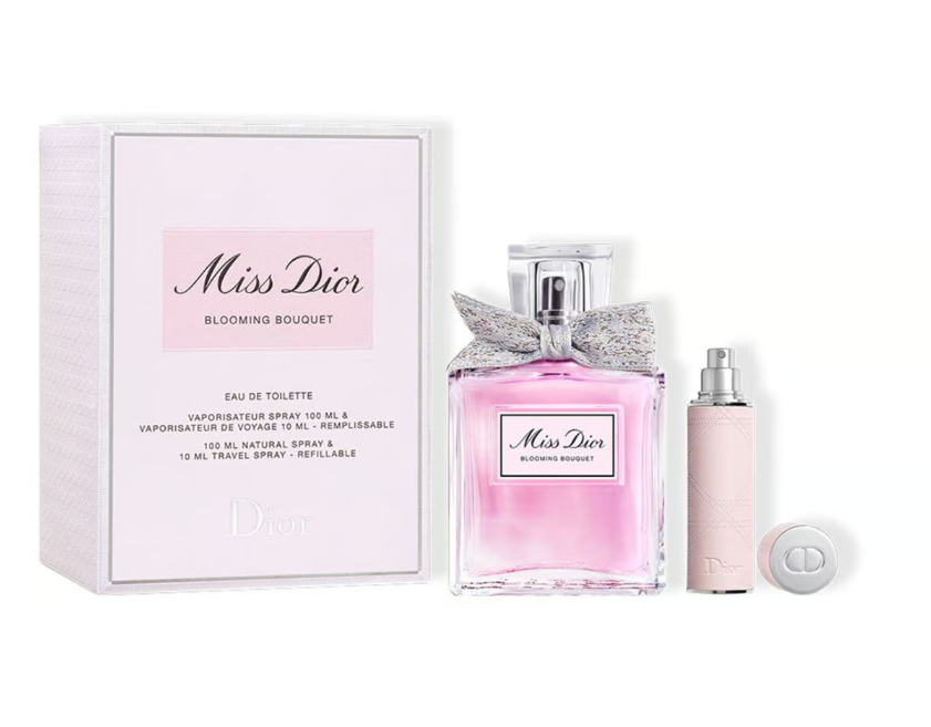 น้ำหอมมินิ ดิออร์ Miss Dior Blooming Bouquet Set EDT 100ml + 10ml โบว์ผ้า