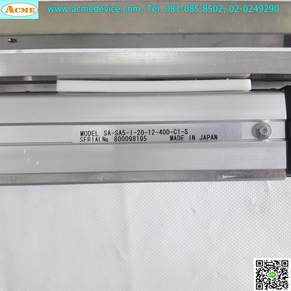 Slider IAI Drive รุ่น SA-S-C1 & SA-SA5-I-20-12-400-C1-S, Stroke 400 mm.