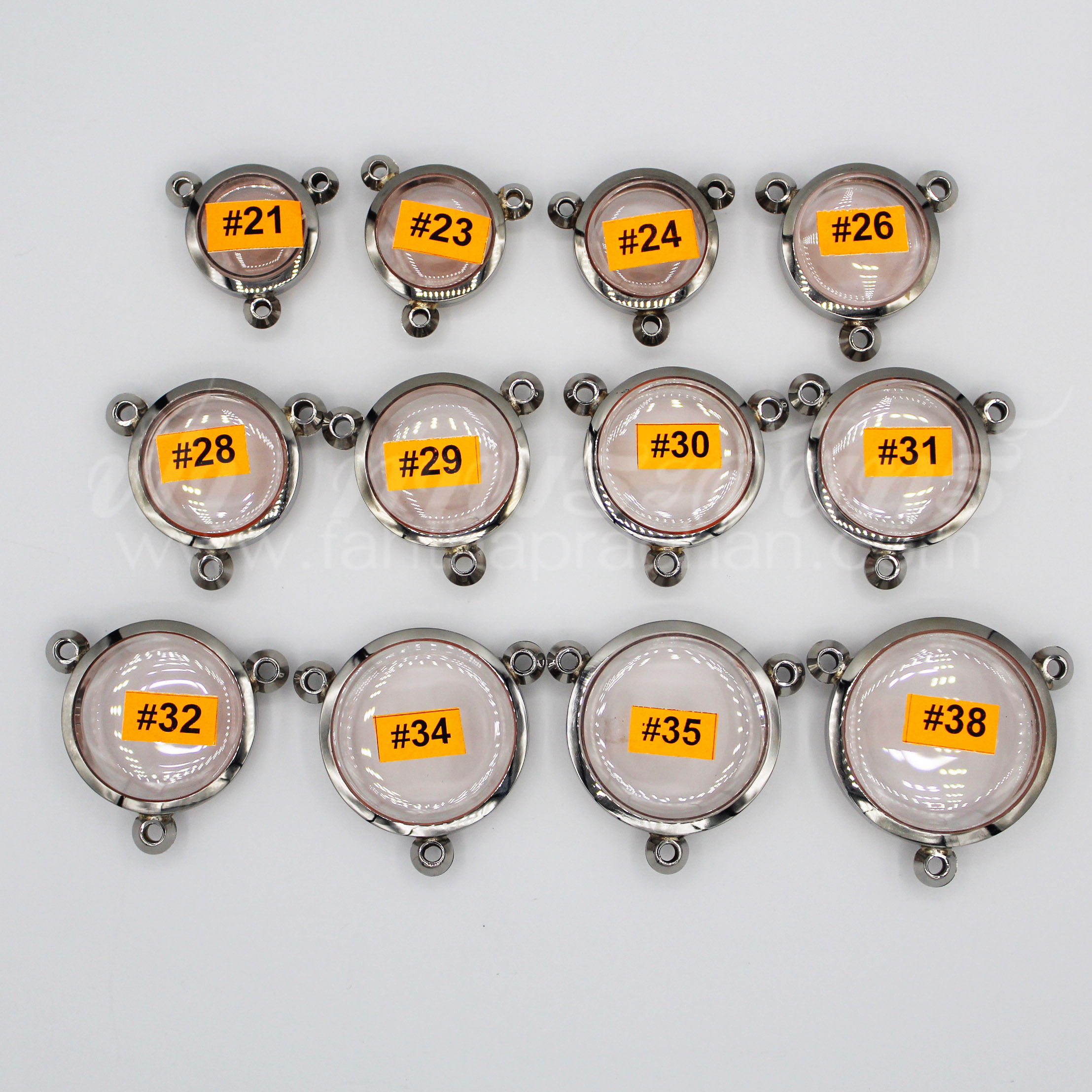 ตลับเหรียญกลม 3 ห่วง สแตนเลสพุก