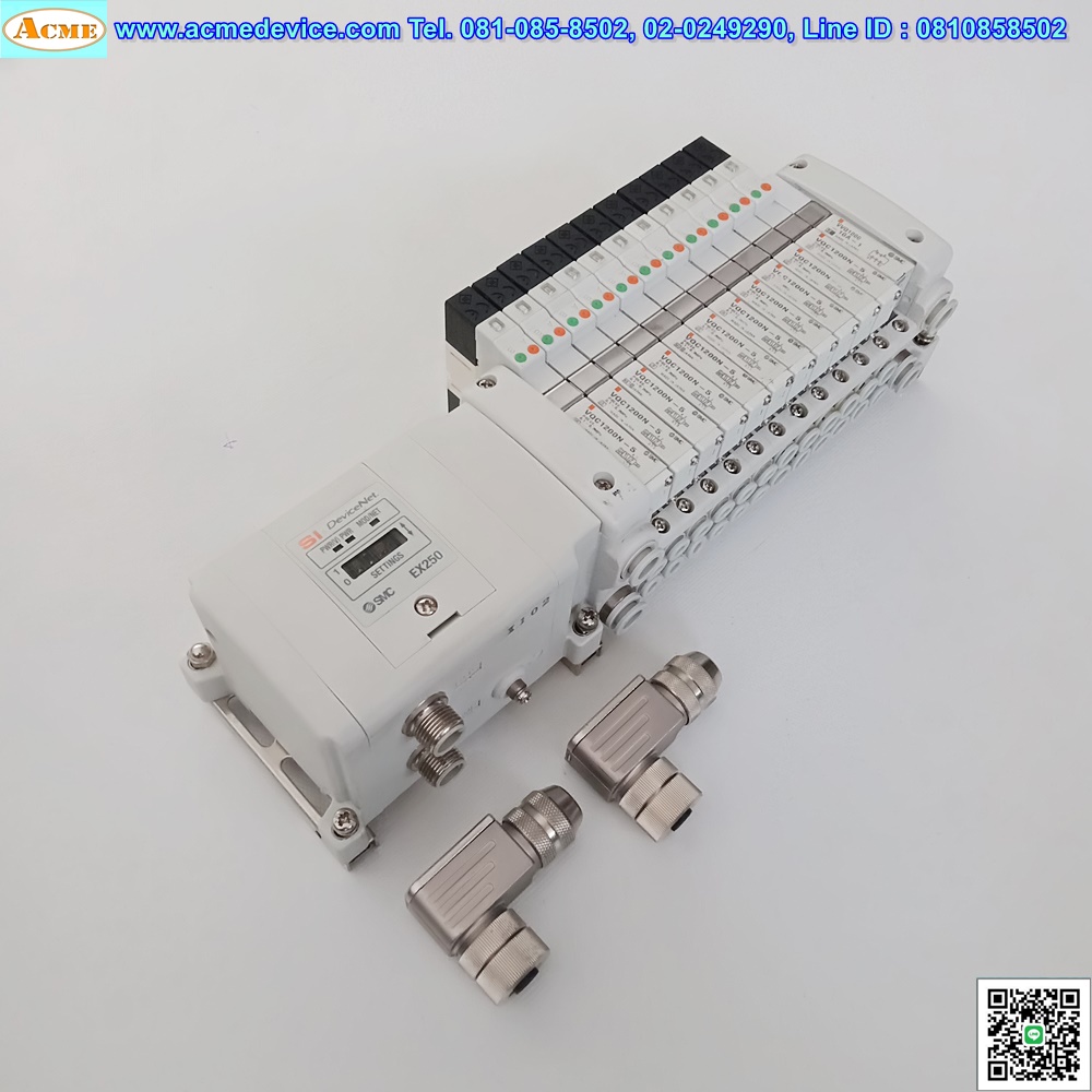 Solenoid Valve SMC รุ่น VQC1200N-5 (11) + EX250-SDN1, 24Vdc