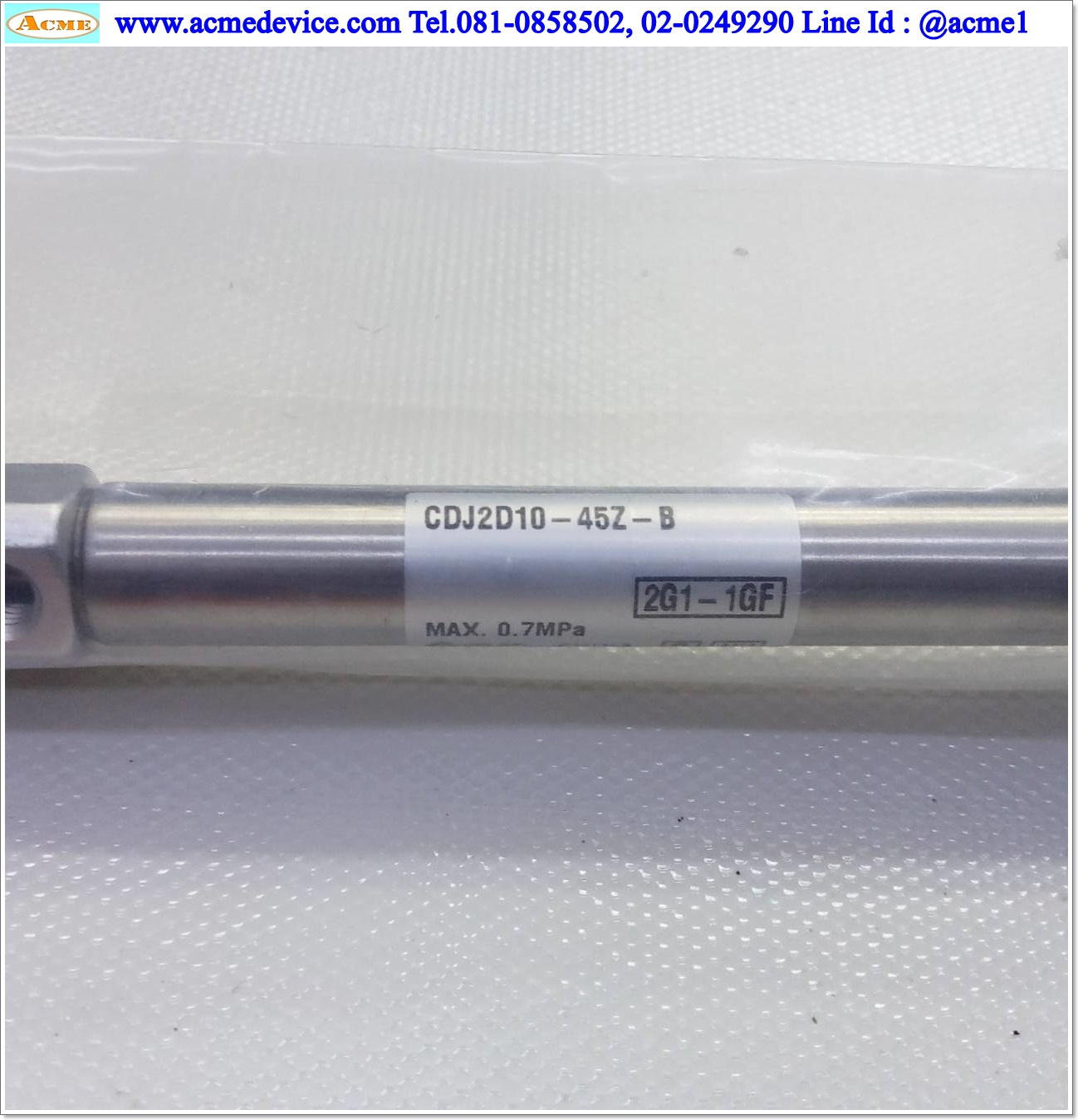 Air Cylinder SMC รุ่น CDJ2D10-45Z-B, Bore 10 mm., Stoke 45 mm.