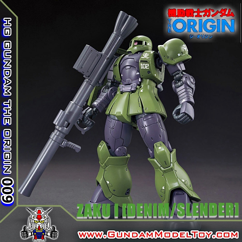 BANDAI HG 1/144 ZAKU I [DENIM-SLENDER] ซาคุ I เดนิม-สเลนเดอร์ โมเดล กันดั้ม กันพลา PS TOYLAND HGORIGIN