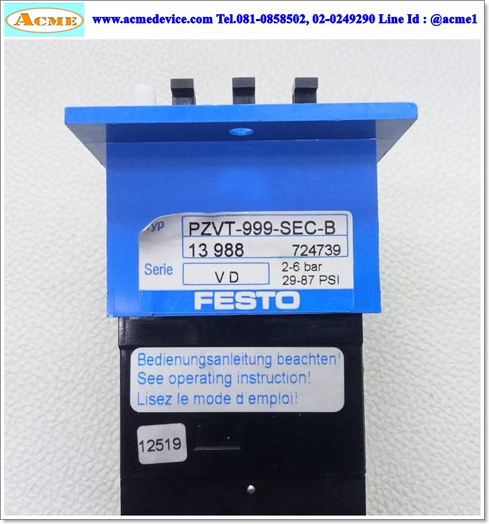 Timer Pneumatic Festo รุ่น PZVT-999-SEC-B