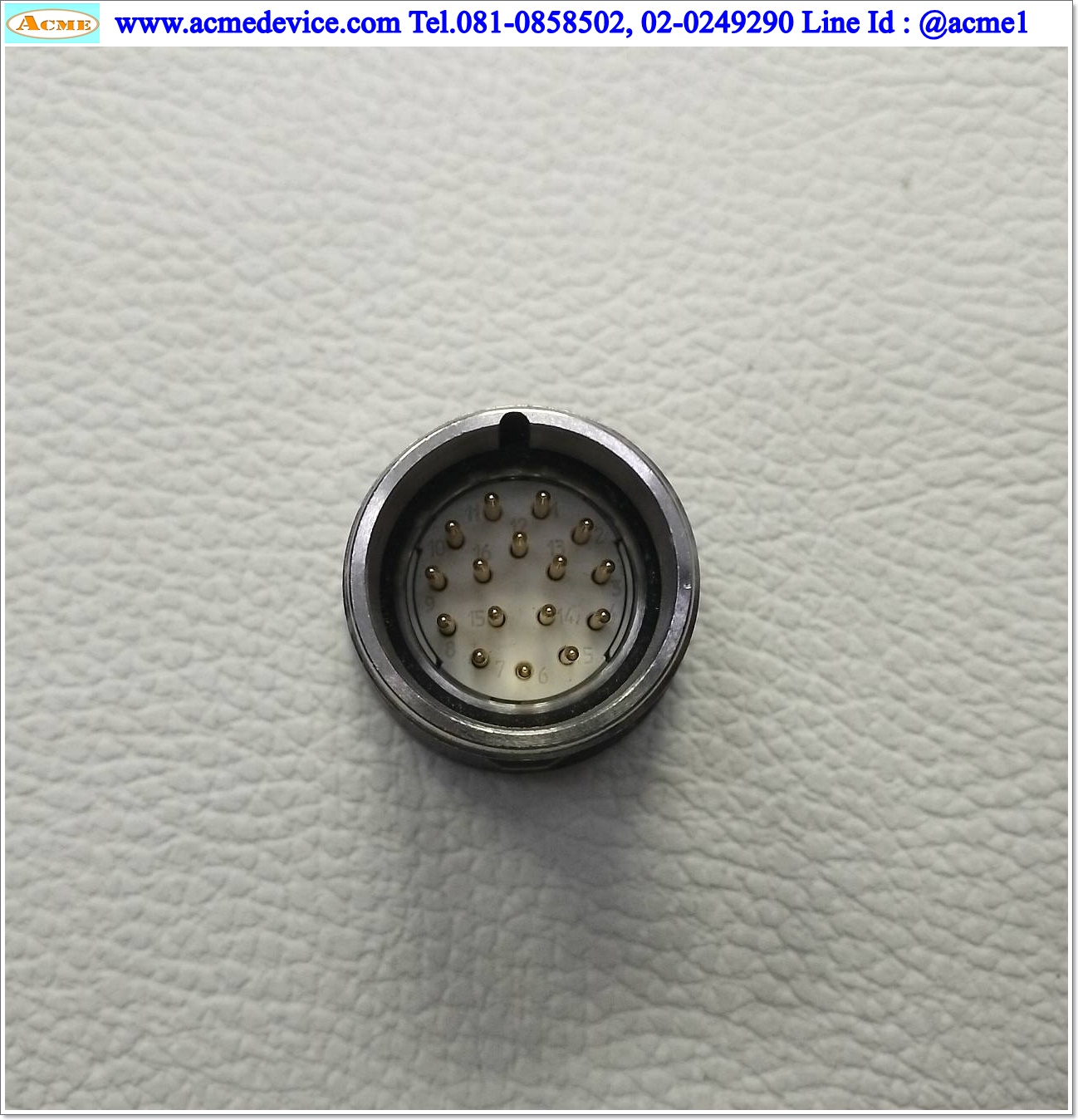 Connector CONINVERS รุ่น RC Series, M23, page C-F-56, 16 Pin,1mm x16, 8A, 150Vac, Solder, (ตัวรับตัวผู้)