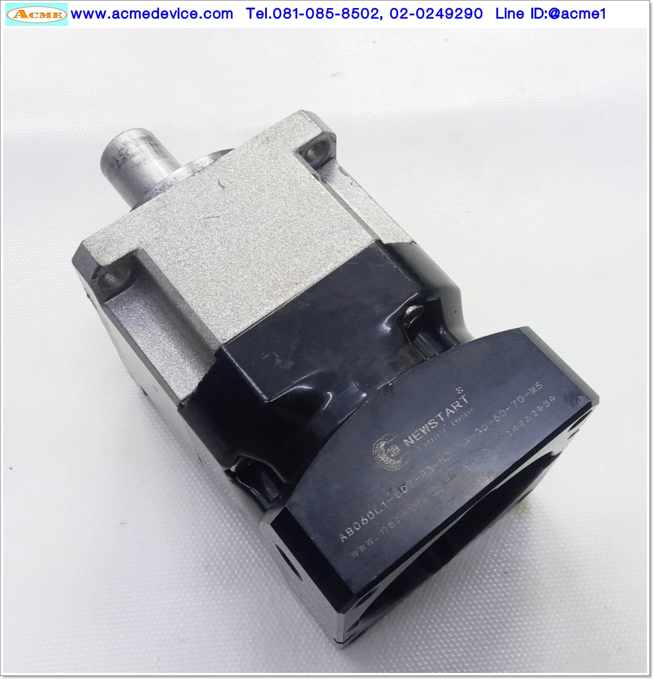 Gear Head Newstart รุ่น AB060L1-007-P2-S2-14-30-50-70-M5, Ratio 7:1 (เพลาเข้า 14 mm. ออก 16 mm.) for 200w 400w (A)
