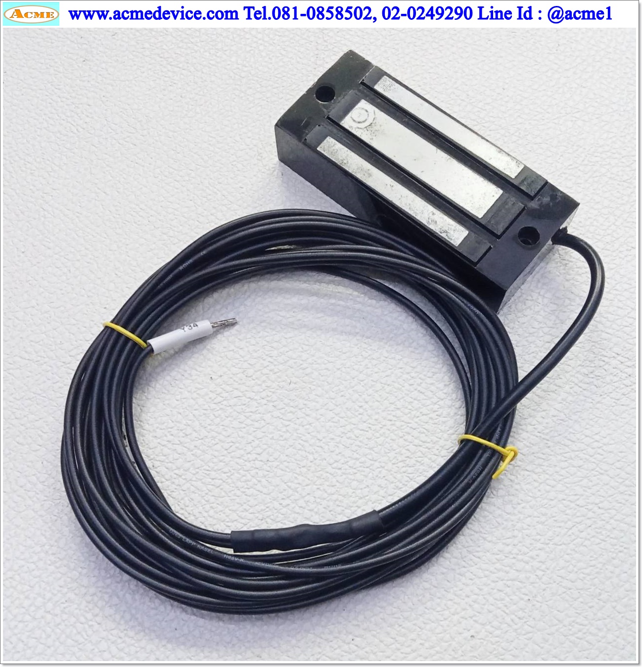 แม่เหล็กไฟฟ้า Electromagnetic Lock 24V, ขนาด 33 mm. x 80 mm. x 20 mm