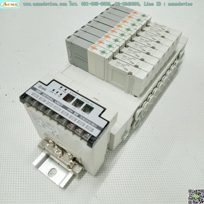 Solenoid Valve SMC รุ่น SX3240-5L0ZD(8)+CC-Link EX122-SMJ1, Double Coil, 24Vdc