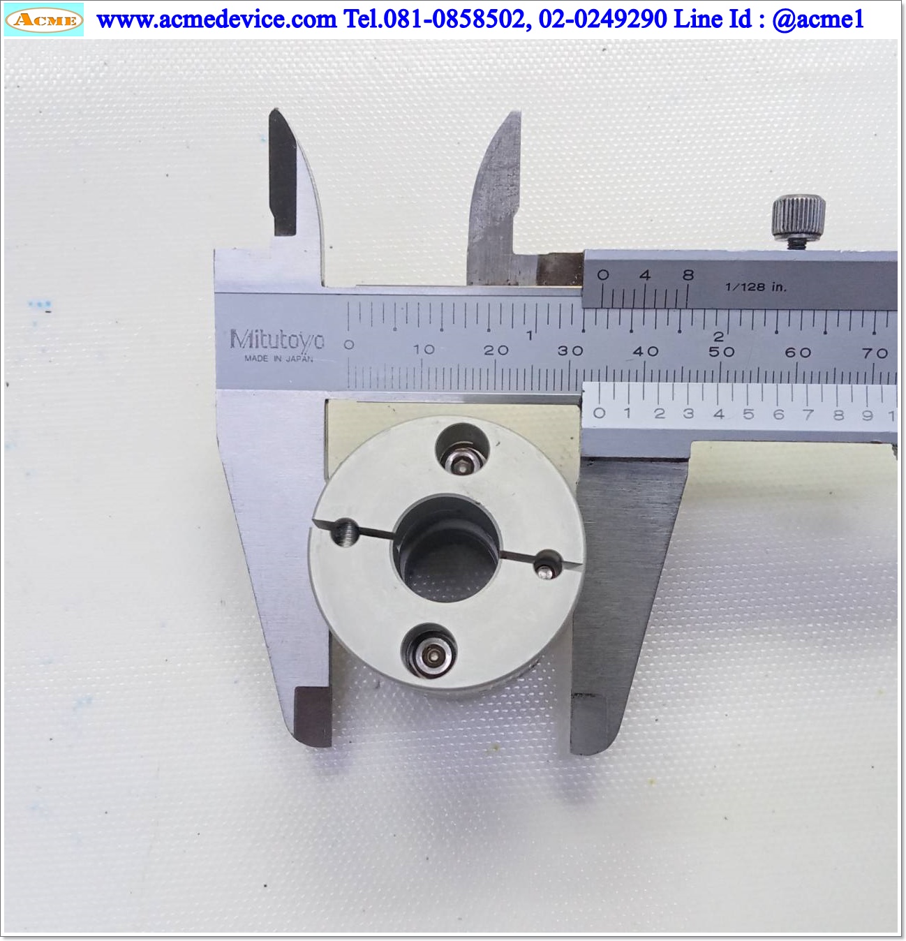 Coupling S&C ขนาด ID 13/13mm, OD 34mm, L 36mm, Aluminum, SYC-030DA
