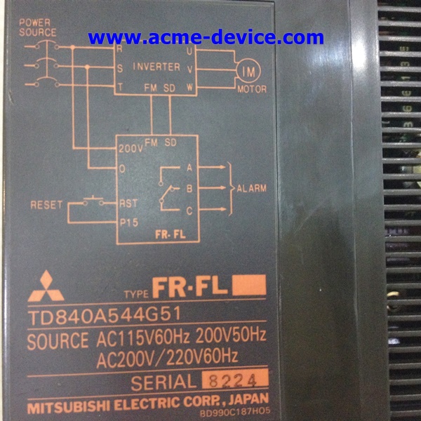 Mitsubishi, รุ่น FR-FL, TD840A544G51, AC220/220V