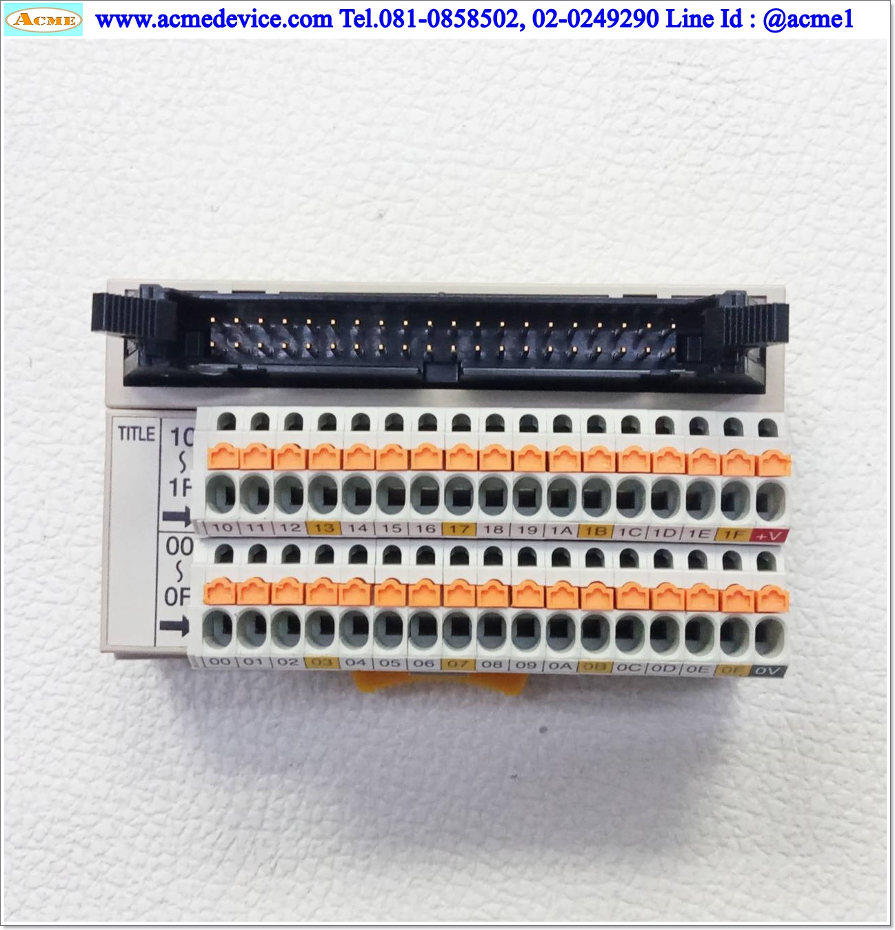 Terminal Block Toyogiken รุ่น PCX-1H40-TB34-M2-Y + KB40N-4F1H-LA2-1.5MB, 34 Pin
