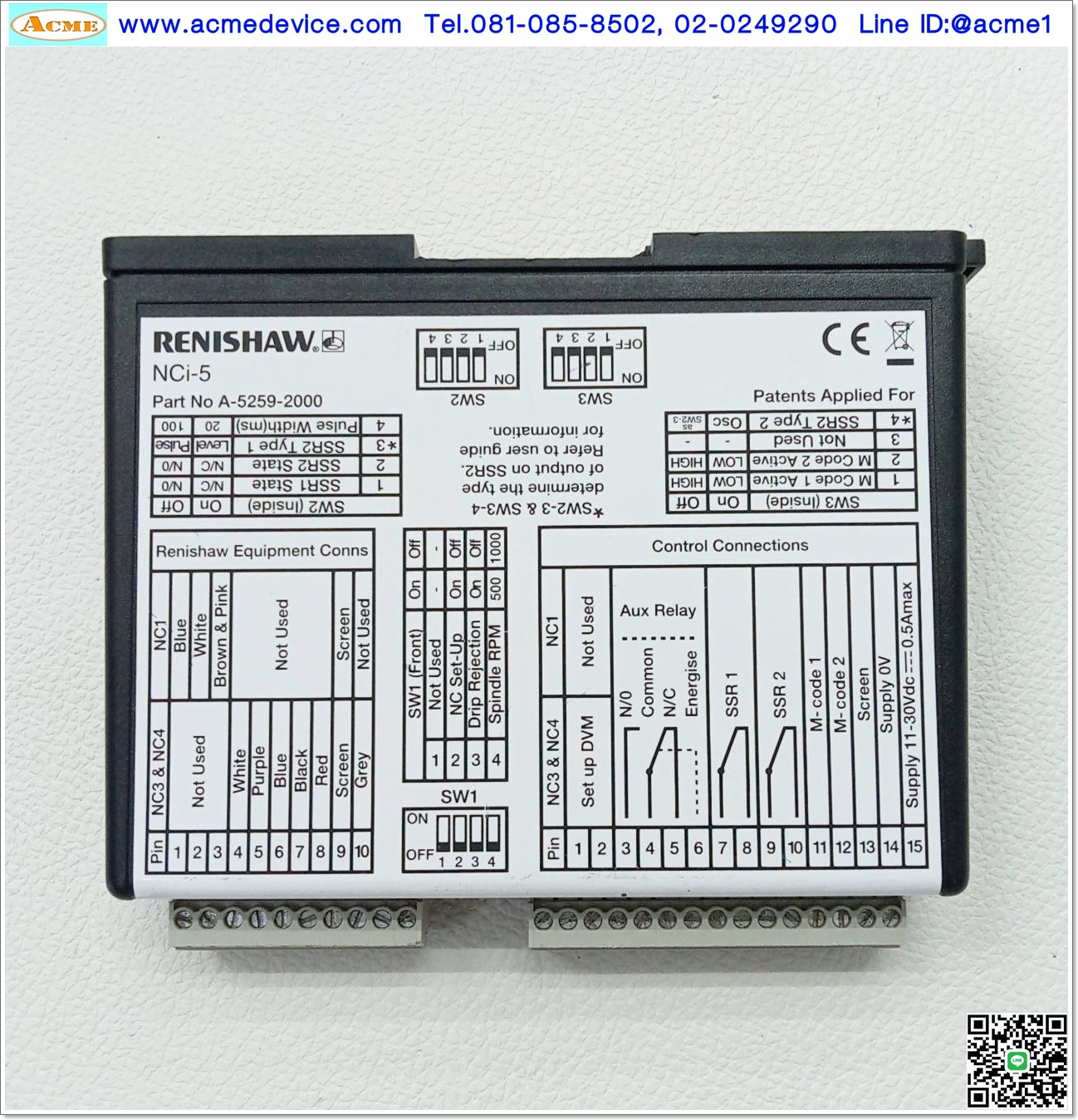 Tool Setting Renishaw รุ่น NCi-5, Interface is Required, Tool Setting Interface