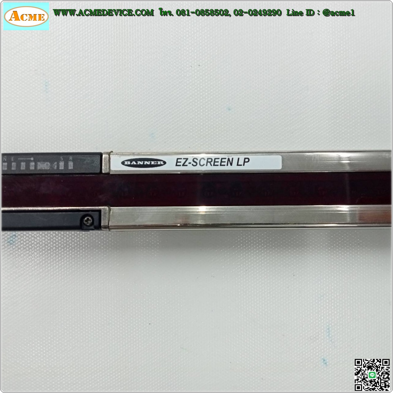 Area Sensor Banner รุ่น SLPE14-690NP8 + SLPR14-690NP8, Resolution 14 mm, ยาว 690 mm, ระยะ 0.1-7 M