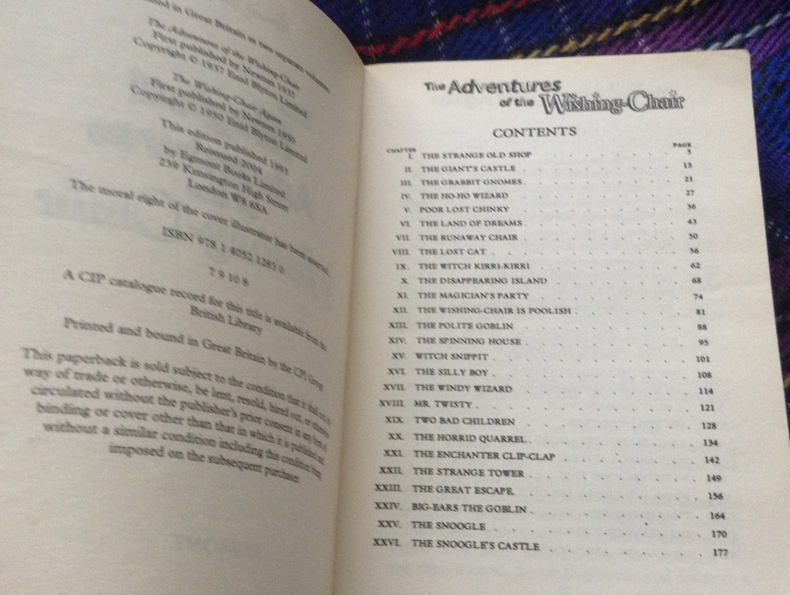 2in1book - the adventure of the wishing chair + the wishing chair again enid blyton ราคา 190
