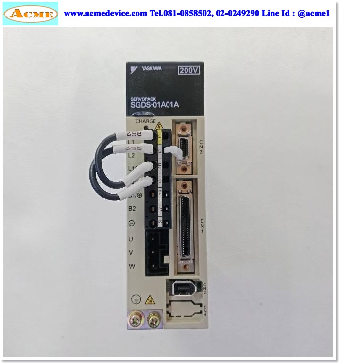 Direct Drive Servo Yaskawa รุ่น SGDS-01A01A & Motor SGMCS-04C3A11, 100W