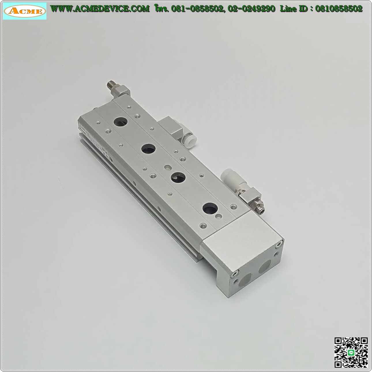 Guide Cylinder SMC รุ่น 13-MXS6L-50AS, Bore 6 mm., Stroke 50 mm.