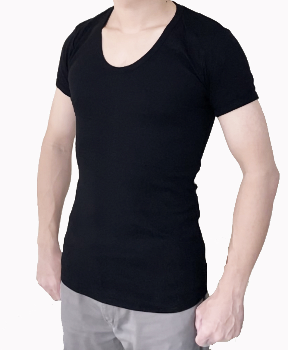 เสื้อคอยู สีดำ size S