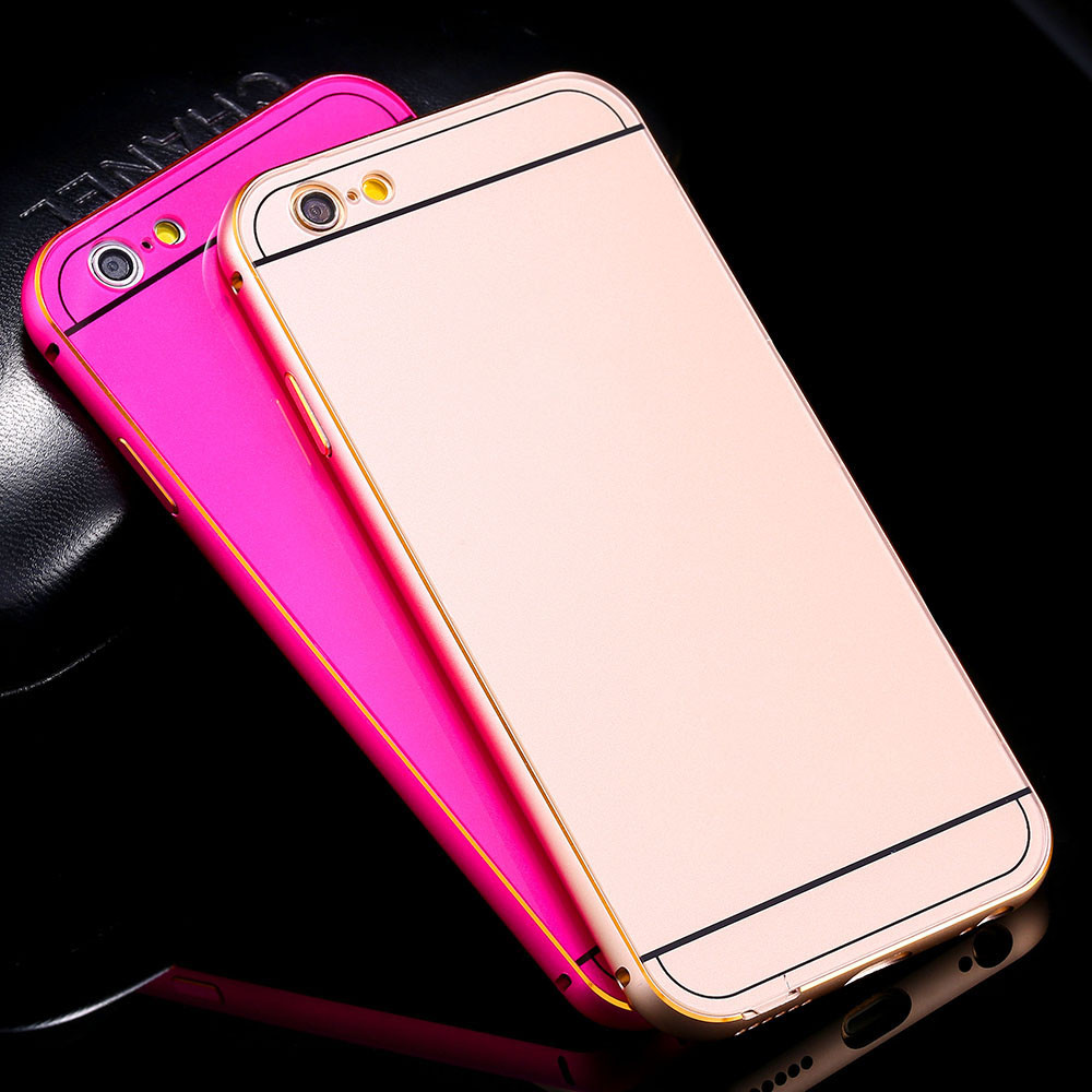 เคสสำหรับโทรศัพท์มือถือ iPhone 5/5s เฟรมอลูมิเนียม (สีทอง/เงิน/ดำ/ฟ้า/ชมพู)