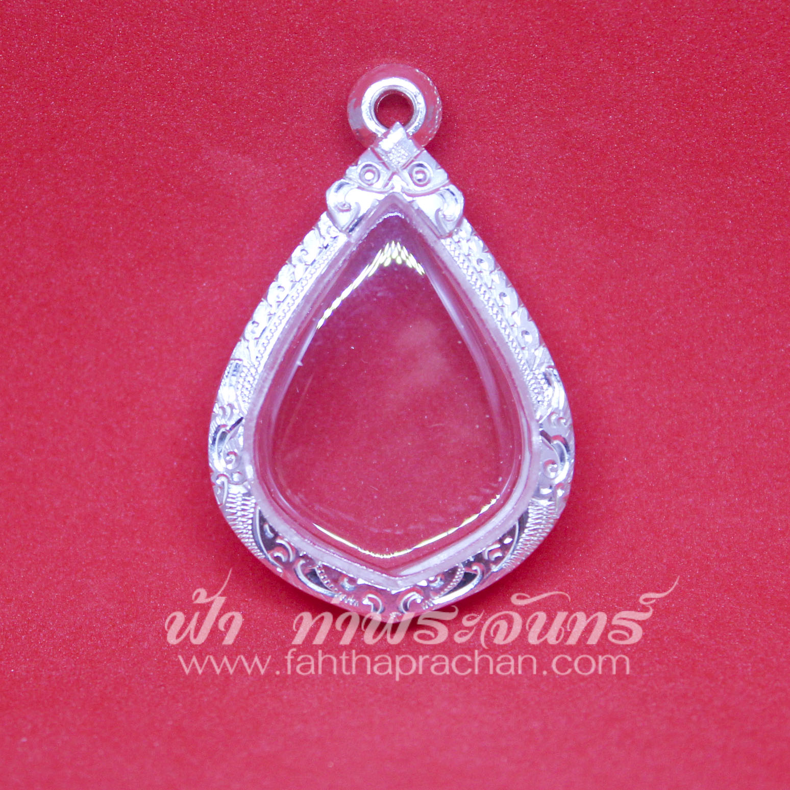 ตลับเหรียญหยดน้ำ เงินแกะลาย 92.5%