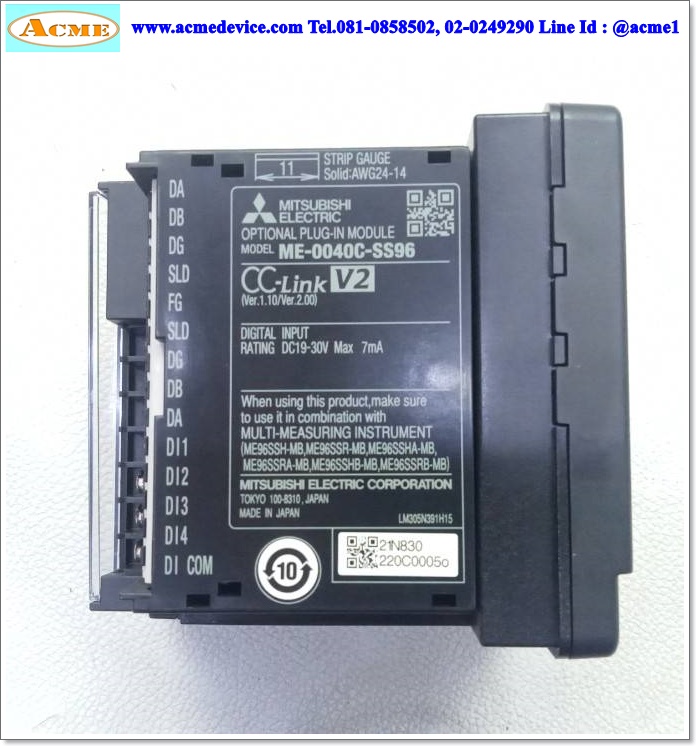 Multi-Measuring Intrument Mitsubishi รุ่น ME96SSRB-MB & CC-Link communication unit ME-0040C-SS96