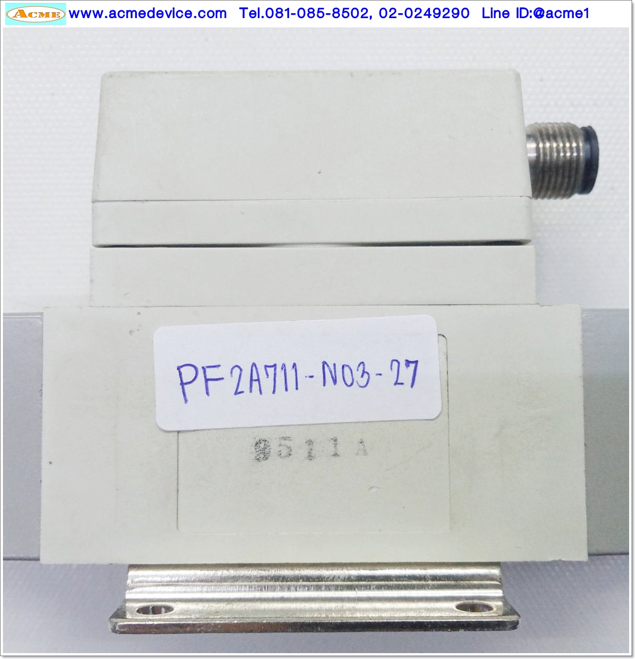 Flow Switch SMC รุ่น PF2A711-N03-27, 10-100L/min, Max Press 0.75Mpa, NPN