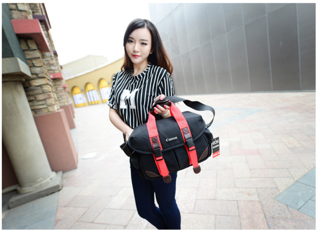 กระเป๋าใส่กล้อง CANON รุ่น Vintage สำหรับใส่กล้องDslr และเลนส์