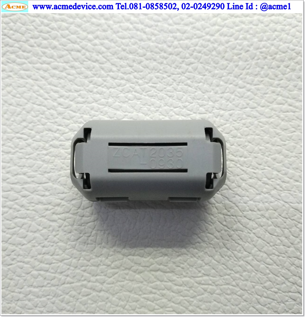 Ferrite Clamp, แกนเฟอร์ไรต์แบบรัดข้อ TDK รุ่น ZCAT2035-0930, Dia 8 mm., ขนาด 19 mm. x 35 mm.