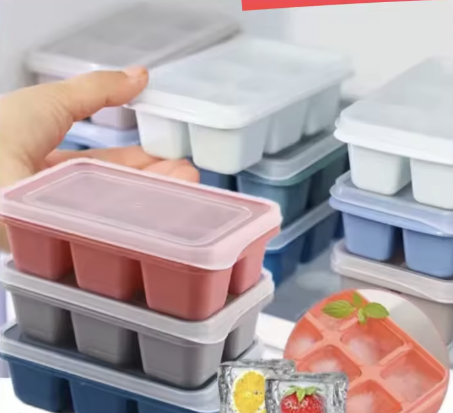 (ของแถม) ที่ทำน้ำแข็ง มีฝาปิด