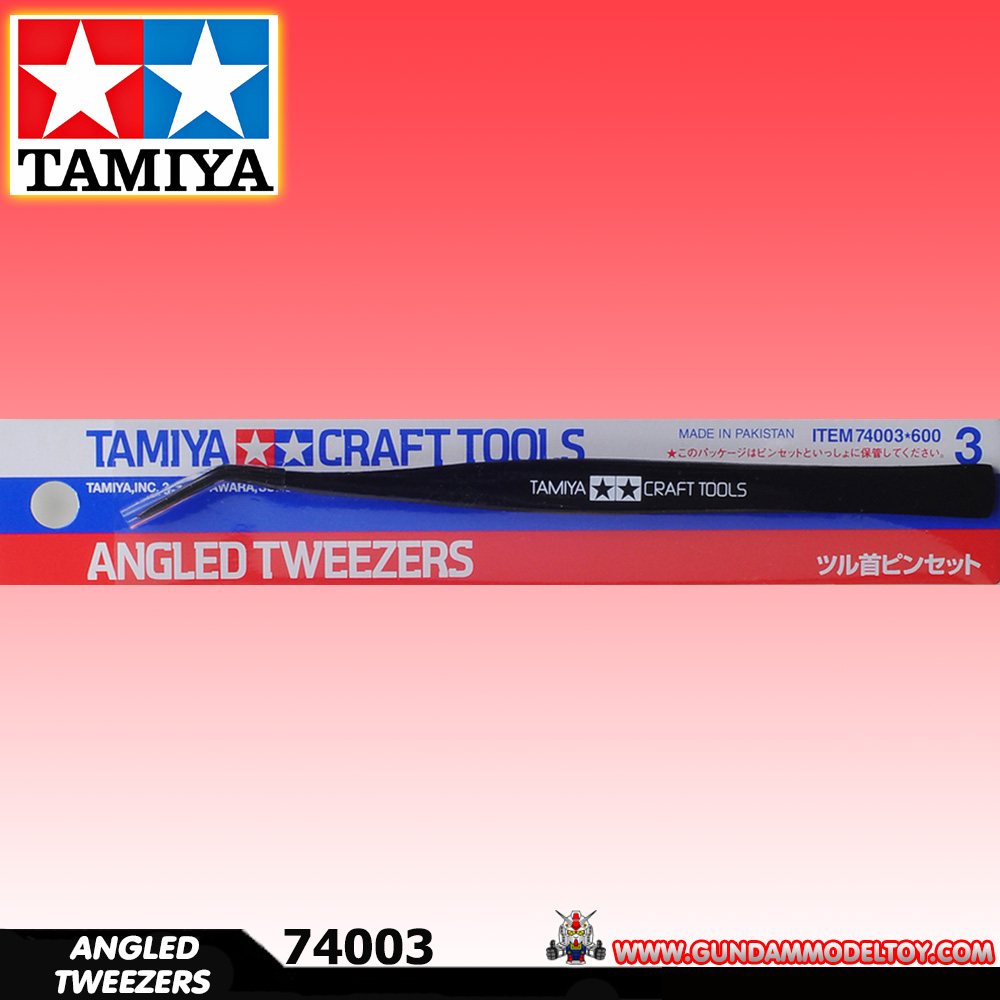 ANGLED TWEEZERS TAMIYA แหนบโค้ง