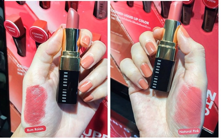 ลิปสติก Bobbi Brown Perfect Pout Lip Color Duo # Natural Pink+Rum Raisin ขนาด Full size 2 แท่งในเซต (ลิปสติกเนื้อกึ่งแมตกึ่งครีม)