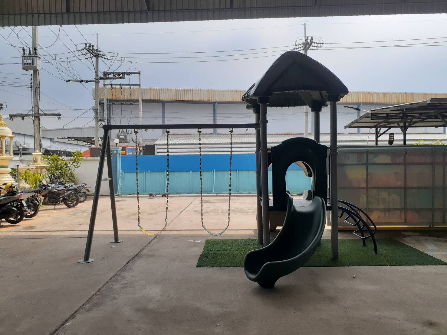 เครื่องเล่นสนาม ชุด กรีนนี่สวิงเครื่องเล่นส่งเสริมพัฒนาการของเด็ก