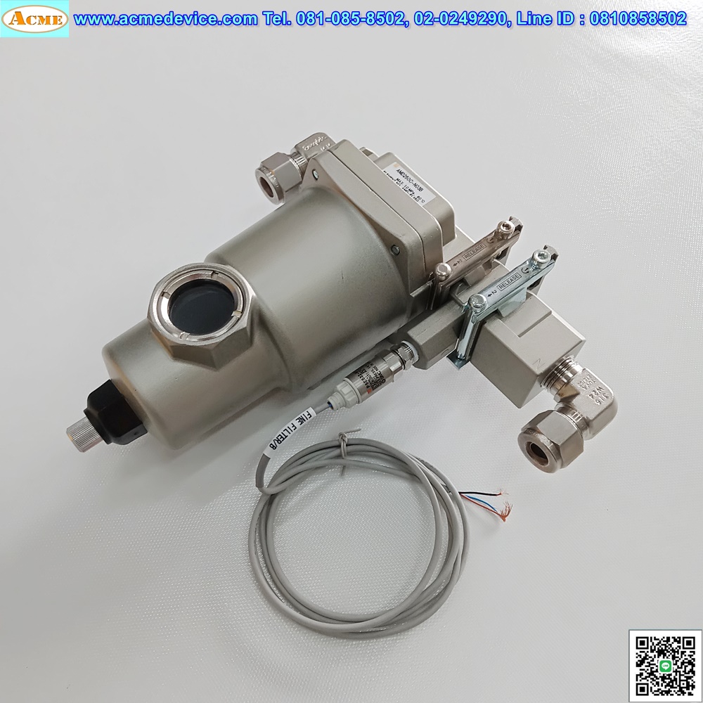 Micro Mist Separator SMC รุ่น AMD250C-N03B & PSE532-M5, Dust filtration, Oil mist separation, rating: 0.01 μm