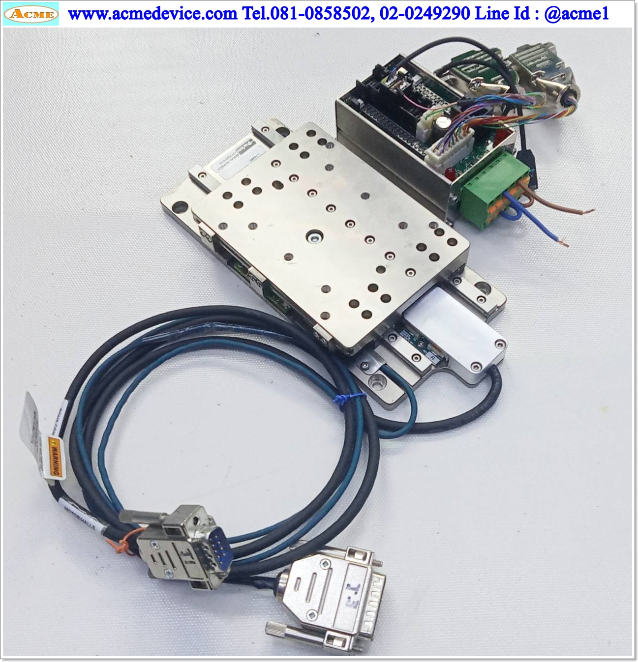 Linear Motor Parker รุ่น mSR80, Magnetic Encoder, 4 Pole, Travel 50 mm., Pit 13 mm & Servo Copley Controls รุ่น ACK-055-06