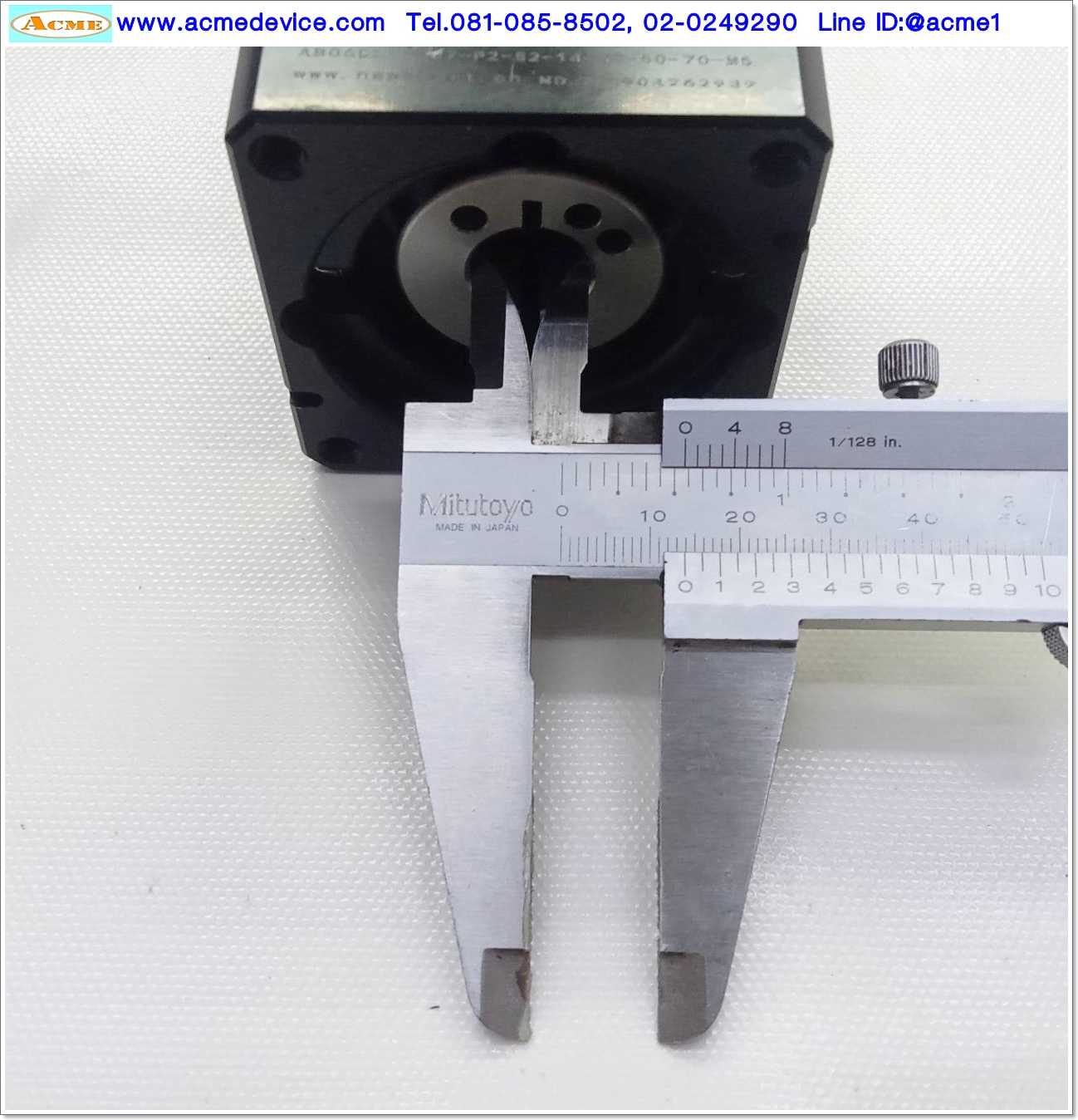 Gear Head Newstart รุ่น AB060L1-007-P2-S2-14-30-50-70-M5, Ratio 7:1 (เพลาเข้า 14 mm. ออก 16 mm.) for 200w 400w (A)