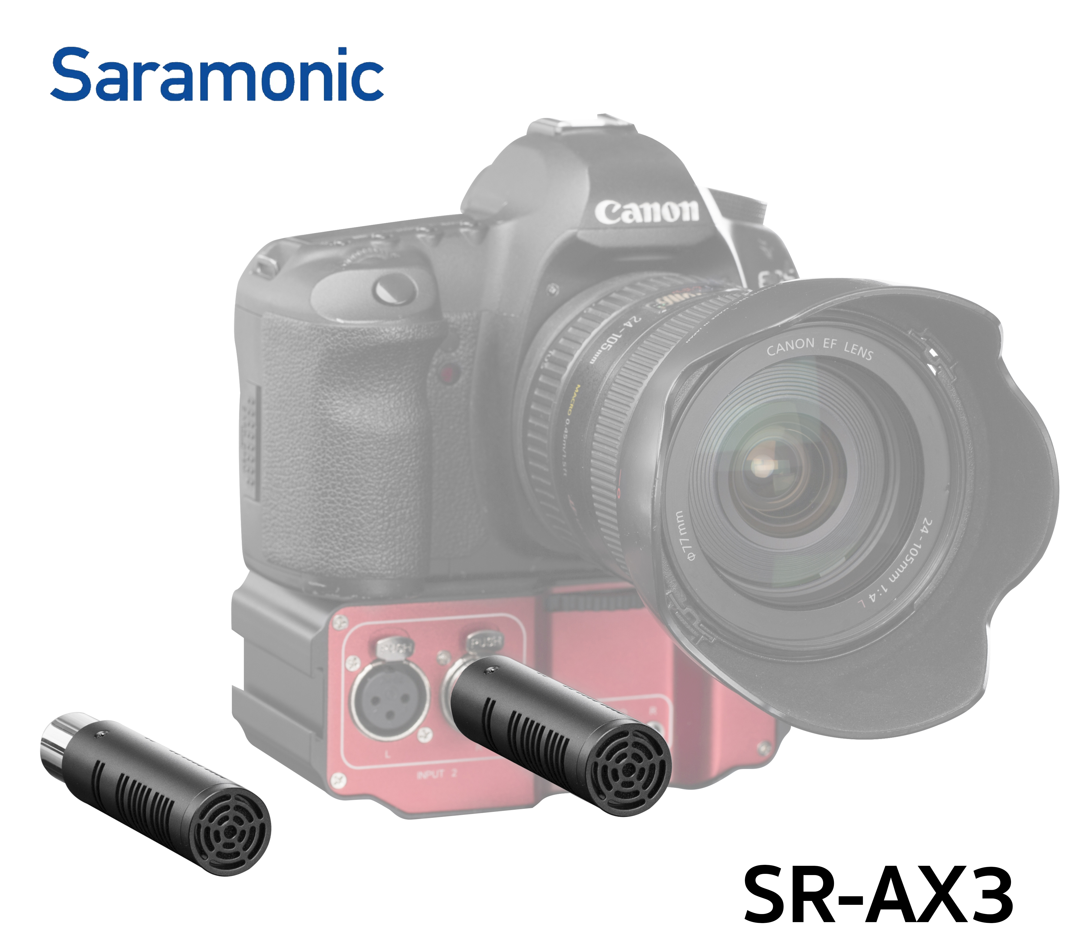 Saramonic SR-AXM3 COMPACT XLR BROADCAST-QUALITY CARDIOID CONDENSER SHOTGUN MICROPHONES (2-PACK) รับประกันศูนย์ไทย 1 ปี