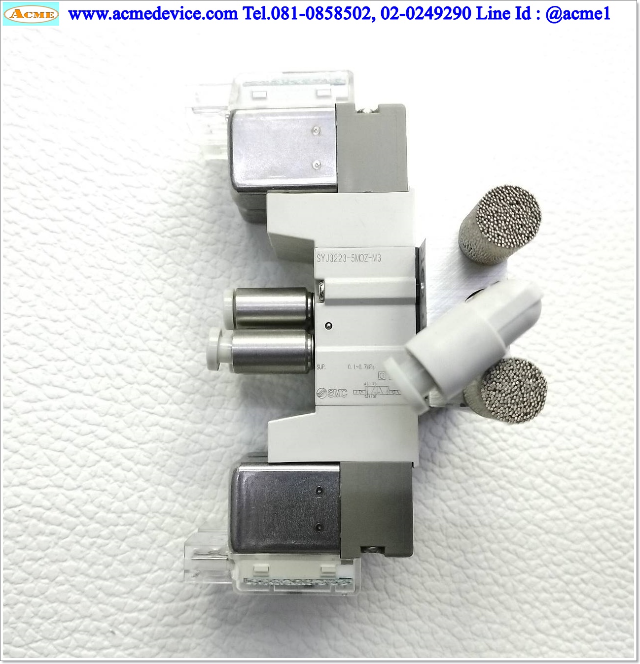 Solenoid Valve SMC รุ่น SYJ3223-5MOZ-M3 (2), Coil 24 Vdc