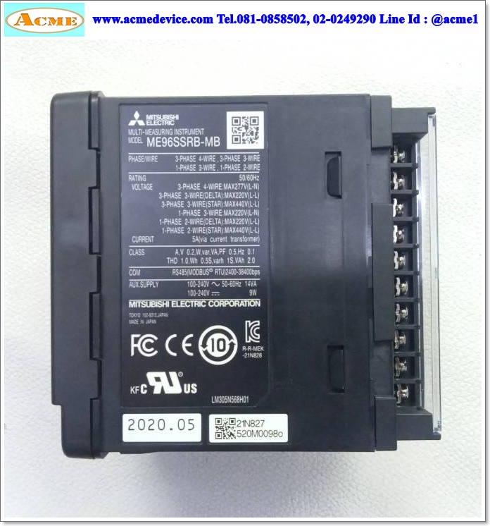 Multi-Measuring Intrument Mitsubishi รุ่น ME96SSRB-MB & CC-Link communication unit ME-0040C-SS96