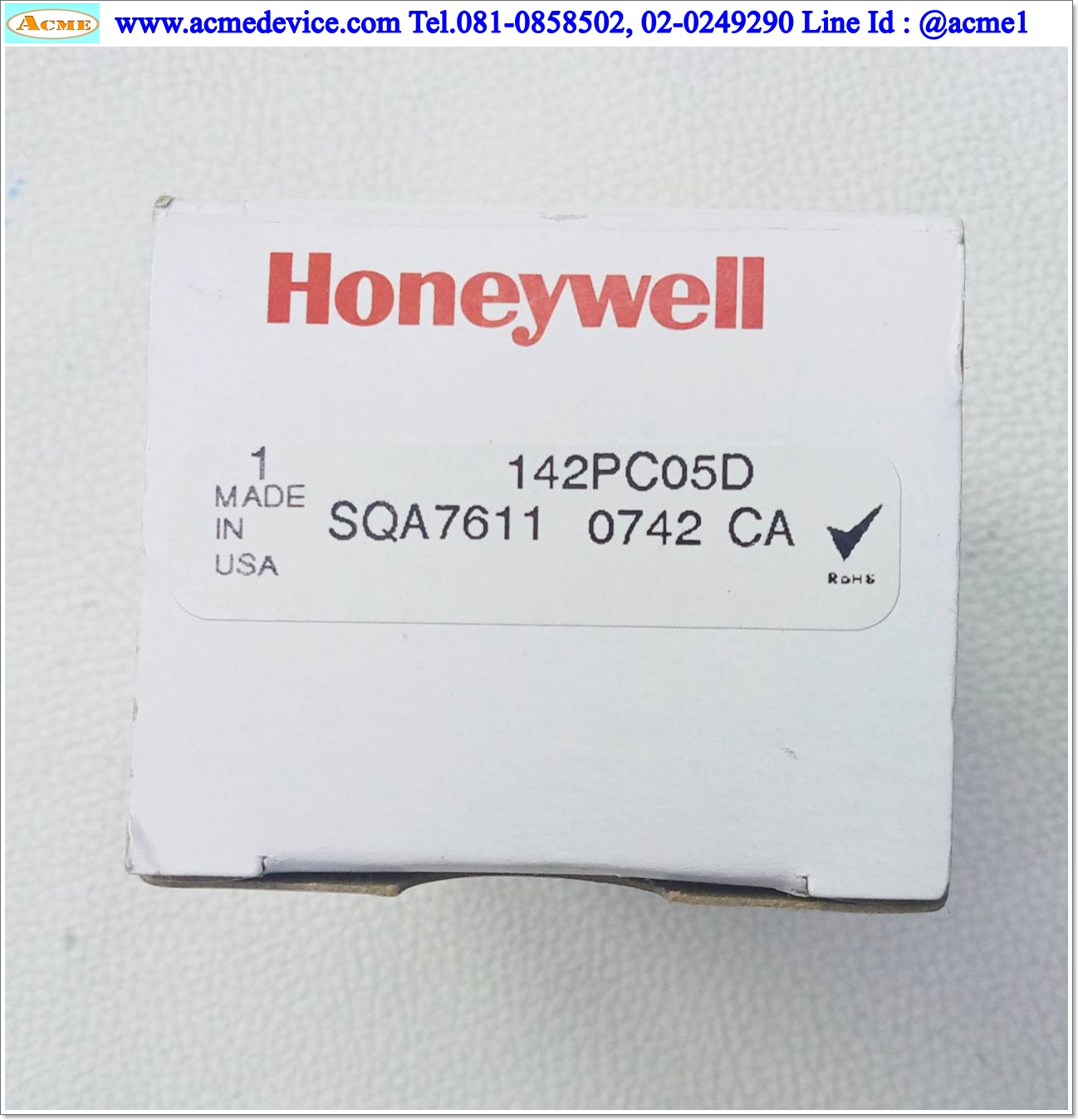 Pressure Honeywell รุ่น 142PC05D, Pressure Range 0 to 5 psi, 7-16 Vdc