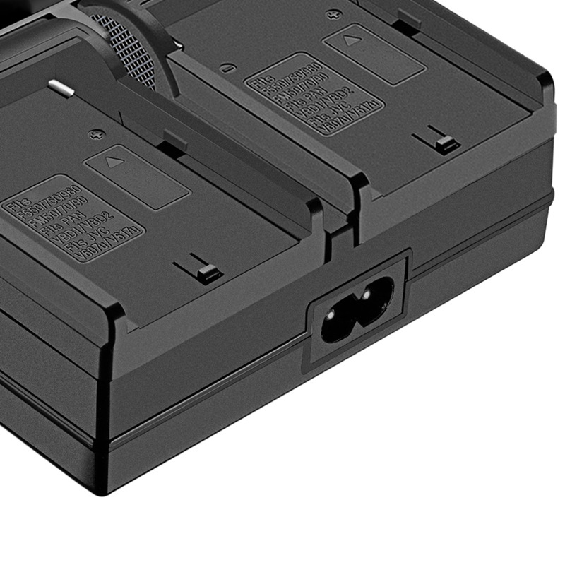 แท่นชาร์จแบตเตอรี่แบบคู่ไม่มีจอ สำหรับชาร์จแบตSONY NP-F570,NP-F770,NP-F970,NP-FM50 ราคาถูก