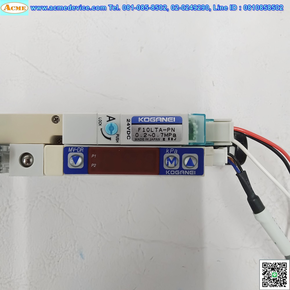 Vacuum Ejector Koganei รุ่น MV-DR, -100 to 300 kPa & F10LTA-PN (NO)