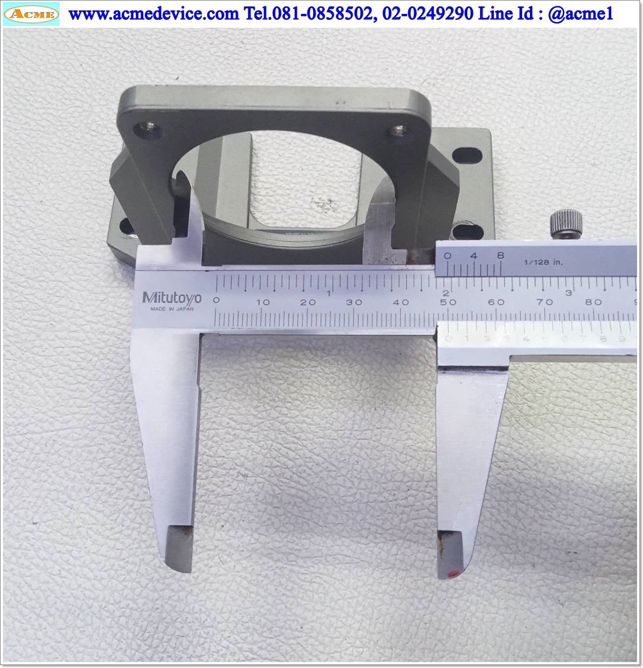 หน้าแปลนมอเตอร์ Oriental Motor รุ่น SOL2M4F, ระยะรูยึด 52 mm, Dai 50 mm.