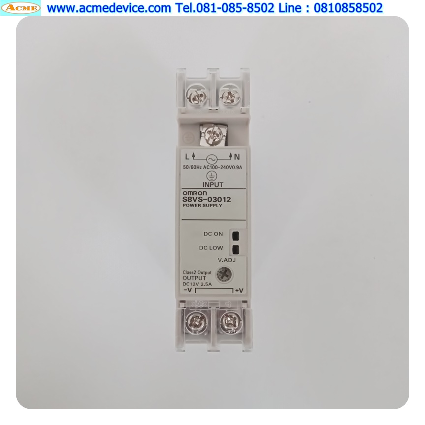 Power Supply Omron รุ่น S8VS-03012/ED2, Output 12V, 2.5A, 30W