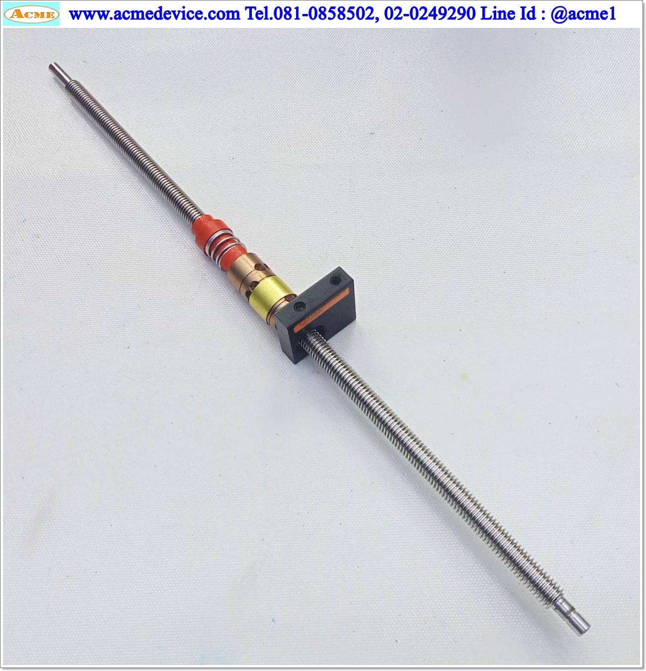 Lead Screw Kla Tencor รุ่น 418609, ขนาดเพลา 10 x 380 mm., Stroke 260 mm., Pit 2 mm.